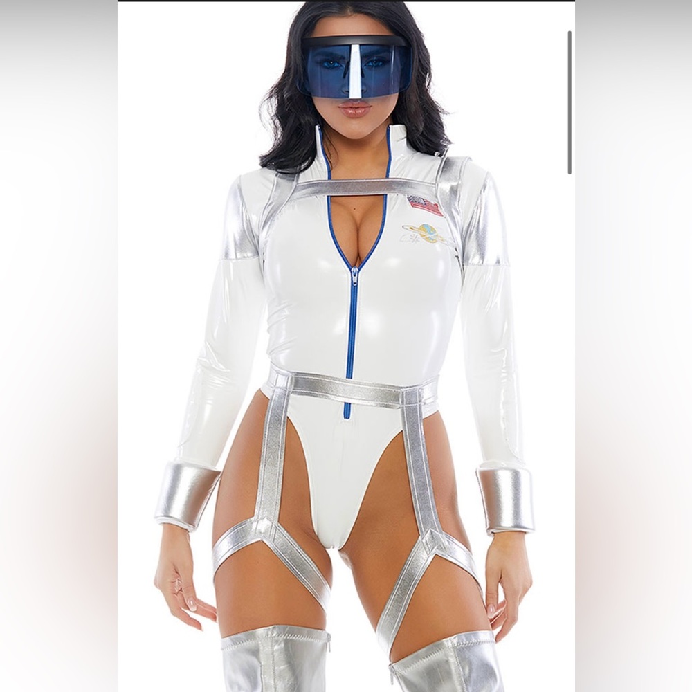 Yandy White and Silver Space Costume